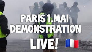 PARIS 1. Mai Großdemonstration 🇫🇷 💪🔥 ❗ LIVE ❗Frankreich Manifestation du 1er mai France Demo Macron