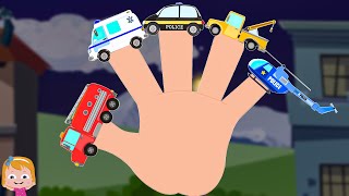 Emergency Vehicles Finger Family & More Rhymes for Babies