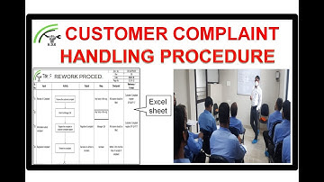 Customer Complaint handling procedure in Excel Sheet