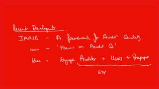 Quality control AUDIT ACCA P7/F8/AAA - LEC # 09-06