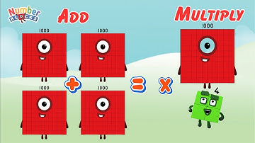 NUMBERBLOCKS REPEATED ADDITION AND MULTIPLICATION | LEARN TO ADD AND MULTIPLY NUMBERS | COLORART_ID