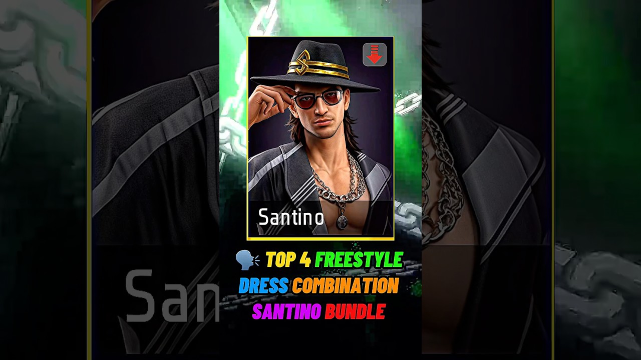 🗣️ TOP 4 FREE DRESS COMBINATION WITH SANTINO BUNDLE 🔥💀