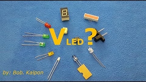 What is the average LED diode forward voltage ? / red green yellow blue white IR led voltage drop