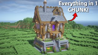 🏡 Minecraft Survival Base Tutorial – Everything in Just One Chunk!