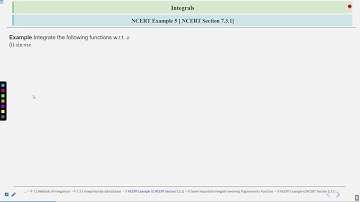 Integrals NCERT Section 7.3 7.3.1 Part 3 #SATHEE_ENGG #swayamprabha #engineeringexams