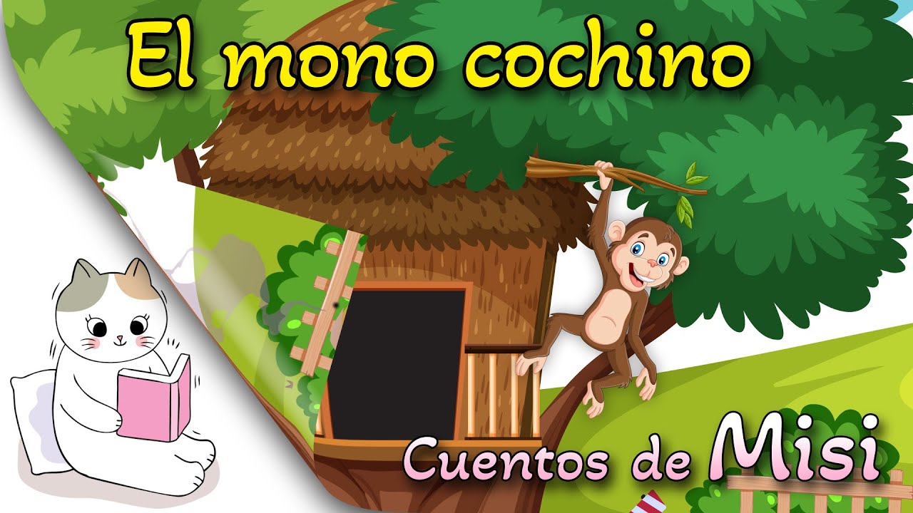 The dirty monkey - Recycling stories for - Children's bedtime stories in Spanish - YouTube