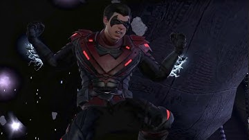 Injustice 2 Mobile Nightwing vs Brainiac P4 Big Damage