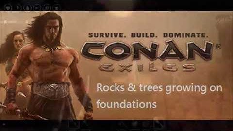 Conan exiles - Bugs and glitches: Resources growing on foundations
