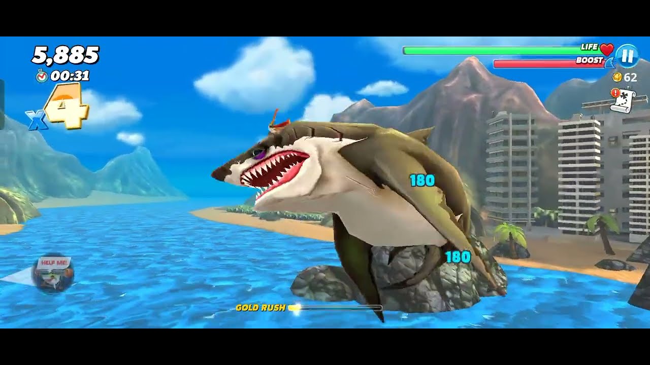 hungry Shark world one time most popular sharks hacking. YouTube
