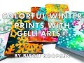 Create Gorgeous Snowflake Prints with Gelli Arts® Printing Plates