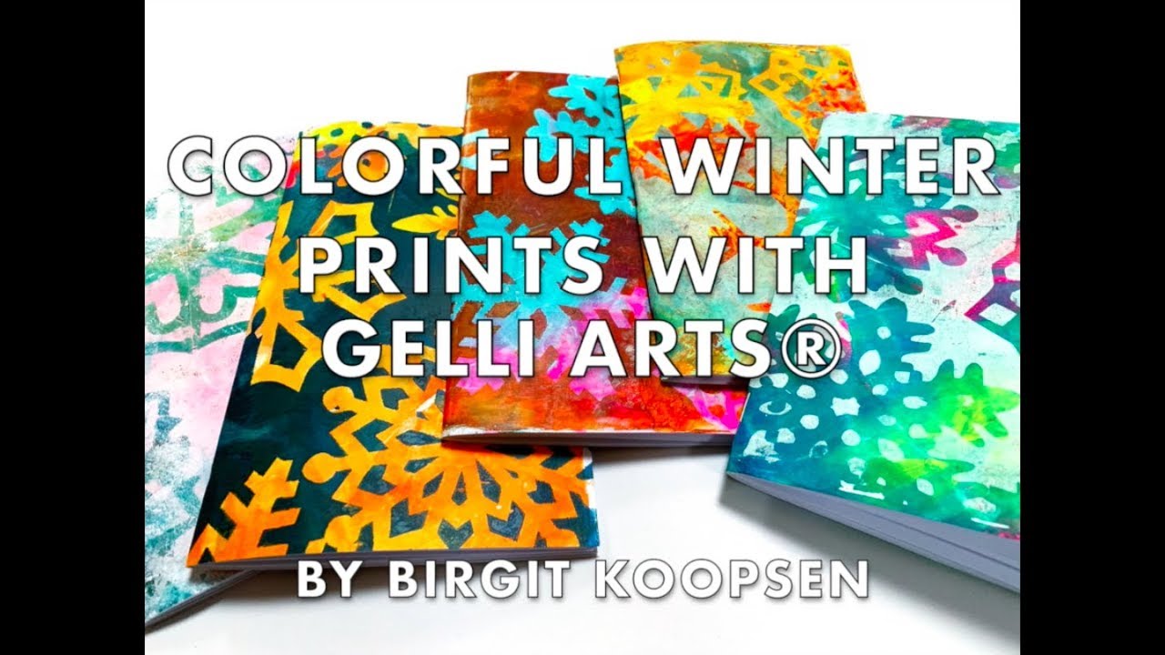 Create Gorgeous Snowflake Prints with Gelli Arts® Printing Plates