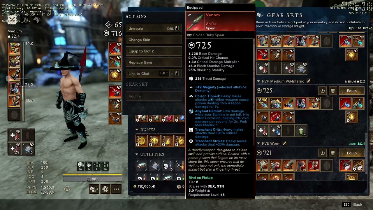 Ryu's shirking heals build