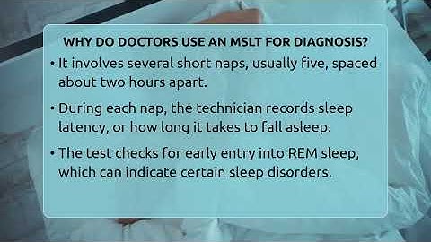 Why Do Doctors Use An MSLT For Diagnosis? - Sleep Apnea Support Network