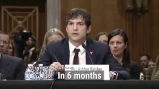 Ashton Kutcher Delivers Emotional Testimony At Hearing To End Modern Slavery, Human Trafficking