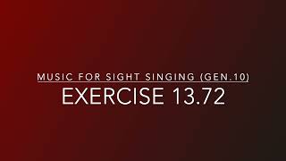 Exercise 13.72 - Music for Sight Singing