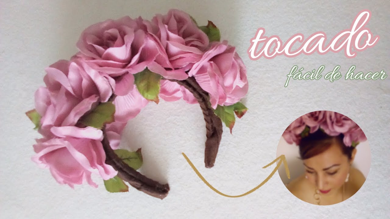 Hazlo tú mismo - Diadema de flores de papel crepé ￨DIY - Crepe paper flower  headband 