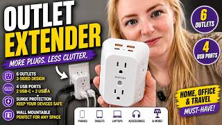 Outlet Extender Surge Protector Review — Is This 6 Outlet USB Wall Charger Worth It