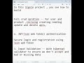 REST API Project Overview with Spring Boot | JWT Auth, CRUD, SQL DB & Security | Full-Stack Backend
