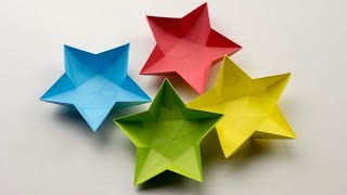 Origami Star Dish - How To Make Origami Star Dish - DIY