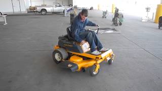 rzt cub cadet zero turn riding lawn mower