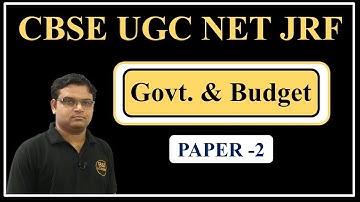NTA UGC NET JRF June 2019 Paper 2- Economics, Commerce, Management Paper 2 - Government & Budget