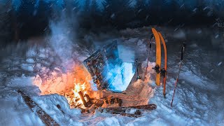 EXTREME COLD night in a BIG HOUSE UNDERGROUND, -27 outside +25 inside BUNKER. PART 17