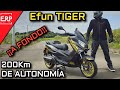 El mejor scooter elctrico efun tiger  200km de autonoma por menos de 5000  prueba a fondo