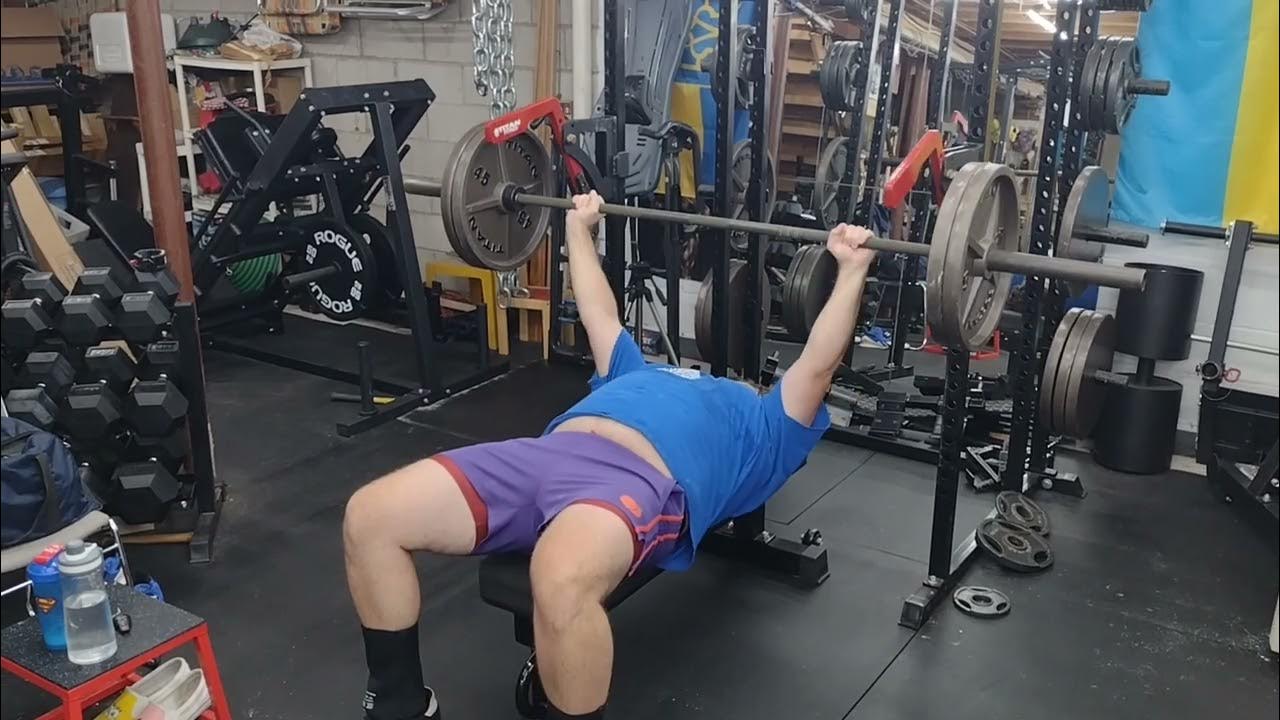 Embarrassingly weak bench press finally hit 225 in training, and it's
