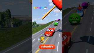Big-Small Colorfull Monster Moon Cars vs Gigant Hammer #49