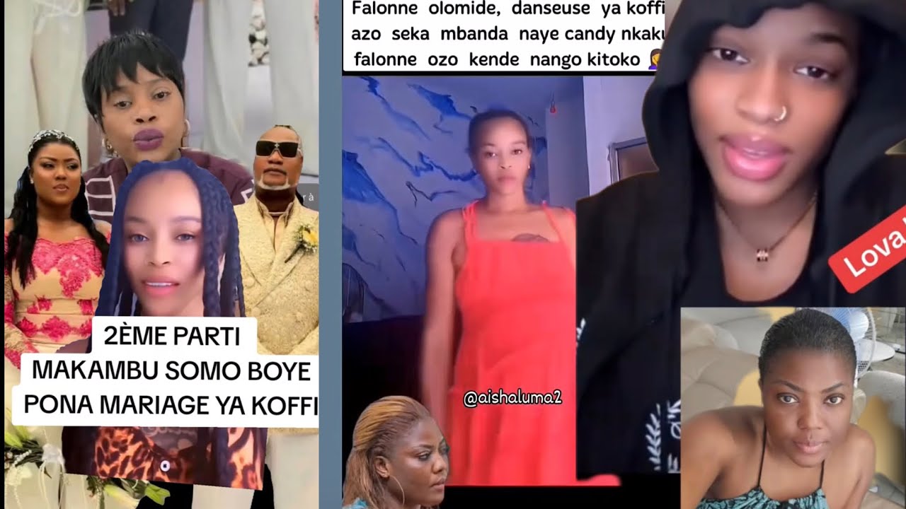 ÇA BRULE LA 2eemFEMME DE KOFFI OLOMIDE SON EX DANSEUSE BRISE LE SILENCE ,ELLE A FRAPPÉ CYNDI A MORT👇
