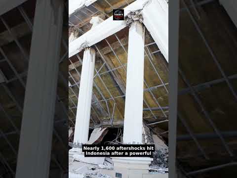 Nearly 1,600 aftershocks hit Indonesia after earthquake kills at least 68 people
