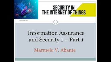 IAS 1 - Part 1 : IoT Security and Challenges