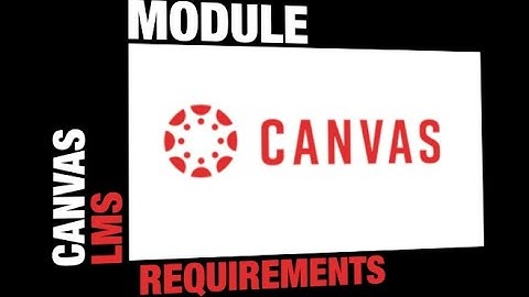 Canvas Module Requirements