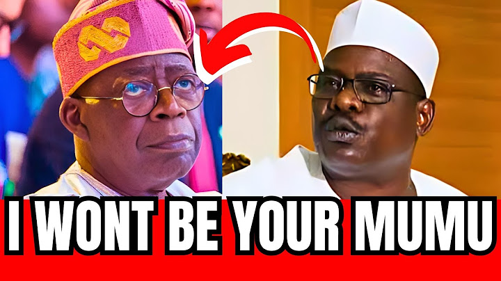 FINALLY TINUBU DON JAM🔥 'I Stand By My Statement,' Senator Ndume Sparks After Sack As Chief Whip🔥