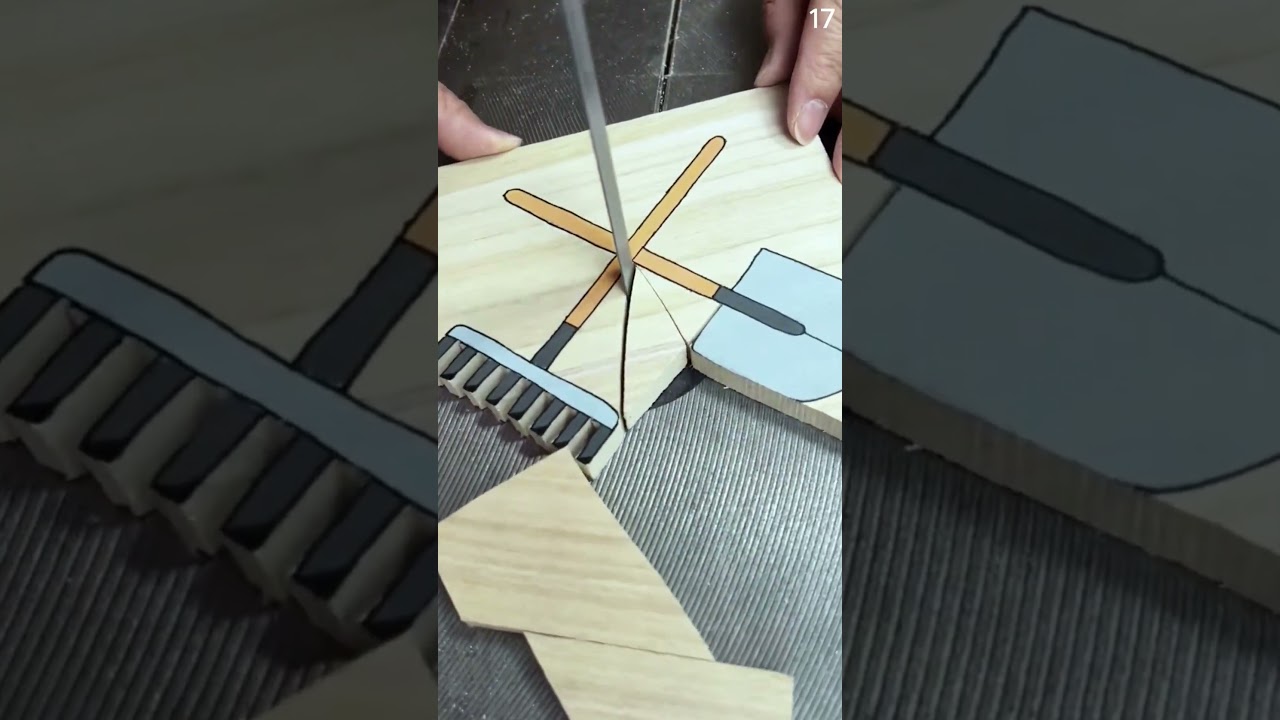 Trik keren! Memotong papan kayu alat pertanian menggunakan mesin canggih 