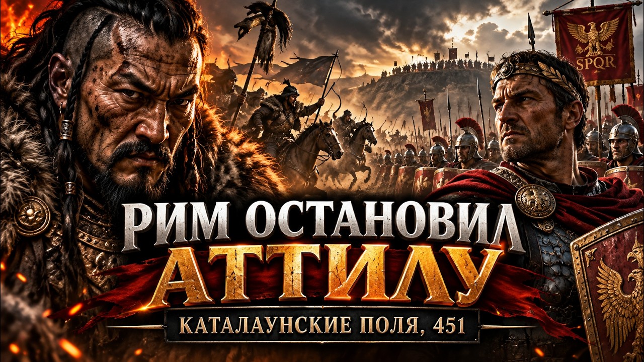 КАК УМИРАЮЩИЙ РИМ ОСТАНОВИЛ АТТИЛУ | Каталаунские поля, 451