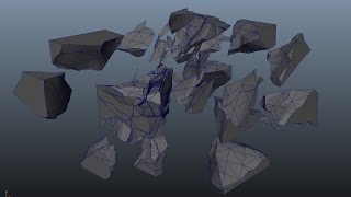 Year 2  - Scripting 3D Graphics Applications - MEL Shatter Script