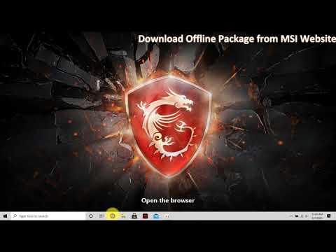 MSI® HOW TO install MSI Dragon Center or Creator Center (UWP) - by using Offline Installer