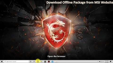 MSI® HOW TO install MSI Dragon Center or Creator Center (UWP) - by using Offline Installer