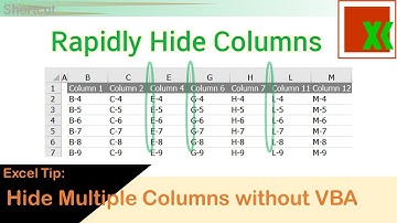 [THAI] Excel Tip: ซ่อนหลายคอลัมน์อย่างรวดเร็ว | Rapidly Hide Multiple Columns by Shortcut