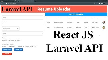 Resume Uploader Project React JS and Laravel API (Hindi)