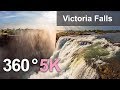 360 video, Victoria Falls, The Pearl of Africa. 5K aerial video