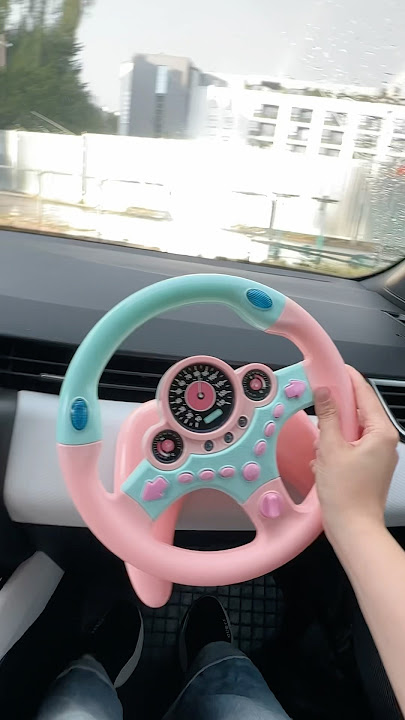 CUTEST STEERING WHEEL🥰😍 !Rate it out of 10#unboxing #car #tools #driver #hacks