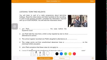 ESL and CLIL: Using smart annotation on Pages (iPad) to revise listening comprehension exercises
