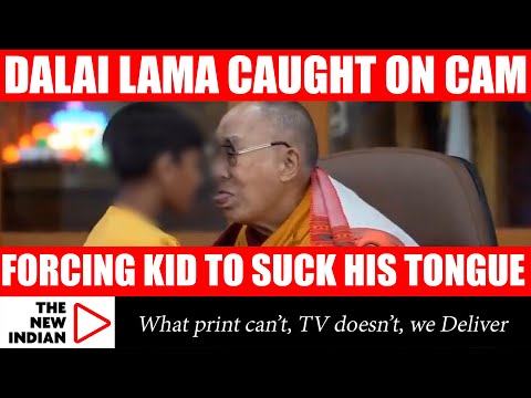 Suck My Tongue: Dalai Lama Lip-Kisses Kid, Sparking Pedophilia Accusations; Forgets Hes Nobel Winner