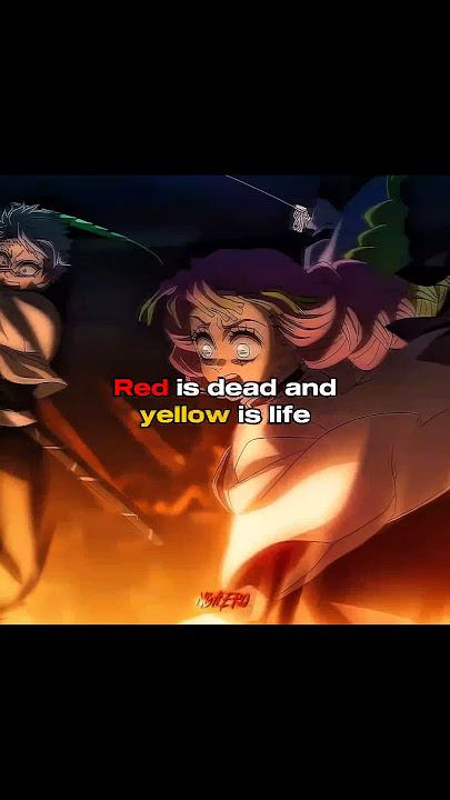 Red is dead and yellow is life...#shorts #anime #demonslayer