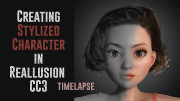 Creating Stylized Character in an hour | Character Creator 3 Timelapse