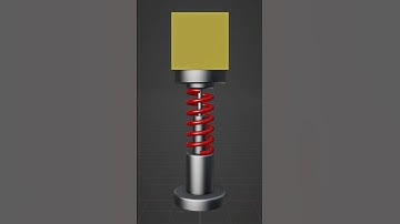 Modelleren, riggen en animeren van een schokdemper in Blender!