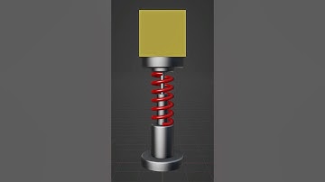 Modelleren, riggen en animeren van een schokdemper in Blender!