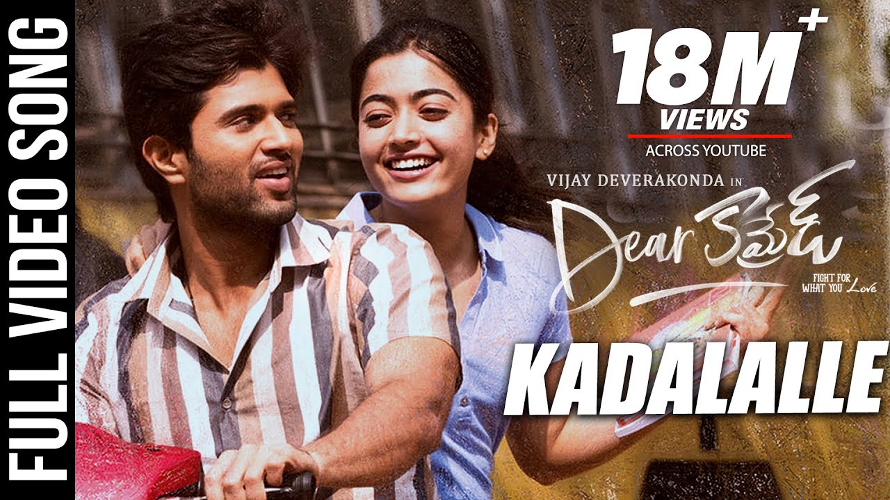 Kadalalle Video Song  Dear Comrade Video Songs   Telugu  Vijay DeverakondaRashmika  Bharat Kamma